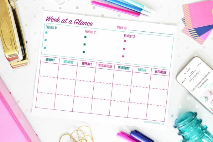 Free Weekly Planning Printable