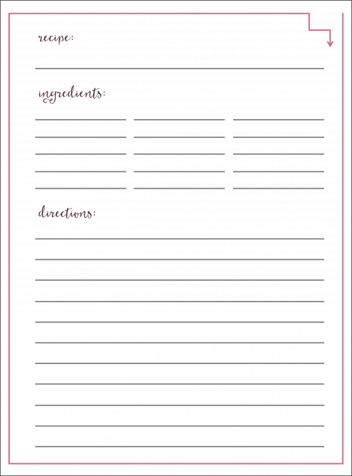 Love these super cute free printable recipe cards! She even gives two styles -- one type to fit in a recipe binder and also traditional 4 x 6 recipe cards! Head over to the post to print yours and organize your recipes!