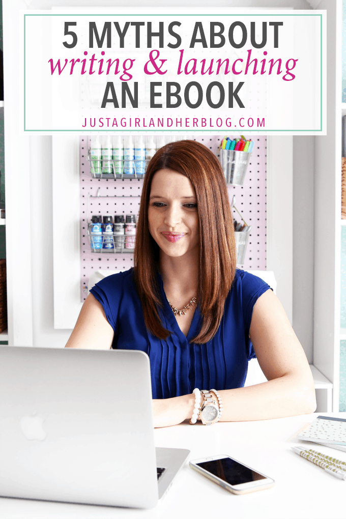 These myths about writing eBooks hold so many people back from achieving bigger and better things with their business! Don't believe them! Click through to the post to read more!