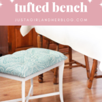 How to Make a DIY Tufted Bench