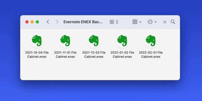 Evernote Backups