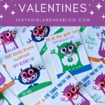 Free Printable Cute Monster Valentines