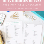 350+ Categories You Can Declutter in 15 Minutes or Less (Free Printable Checklist)