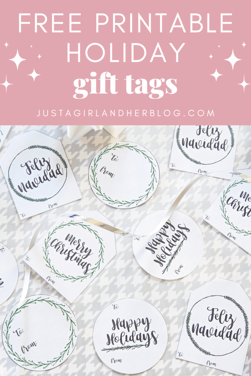 Free Printable Holiday Gift Tags