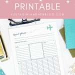 Free Travel Plans Printable