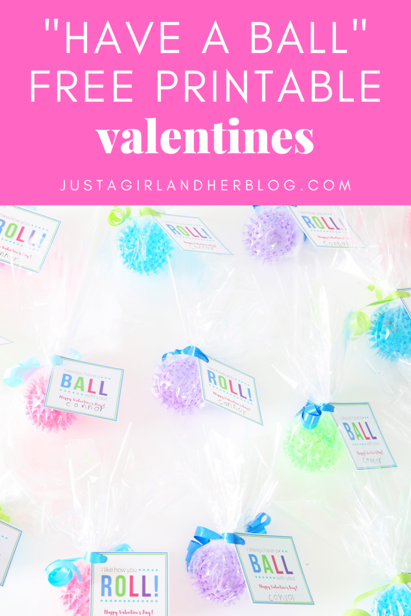 Have a Ball Free Printable Valentines