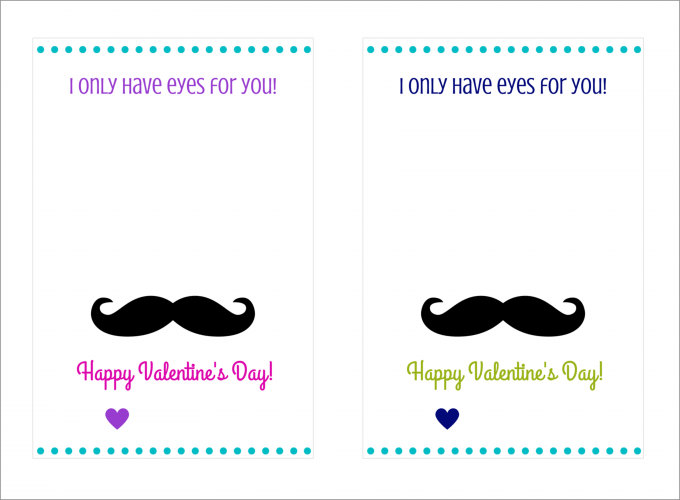 I Only Have Eyes for You Valentines {with FREE printables!} | JustAGirlAndHerBlog.com