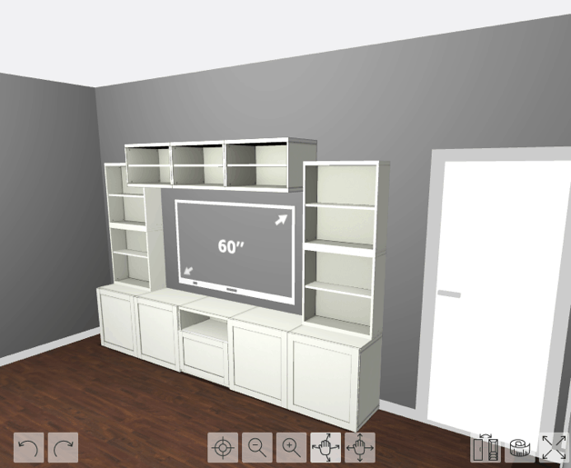 Using the besta system planner to pick out entertainment pieces