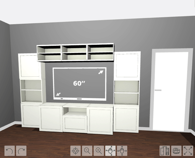 Using the besta system planner to pick out entertainment pieces