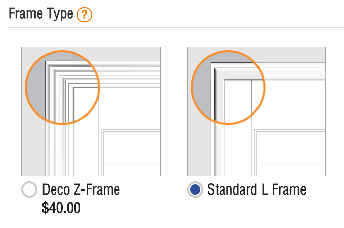 diagram to choose the window frame style