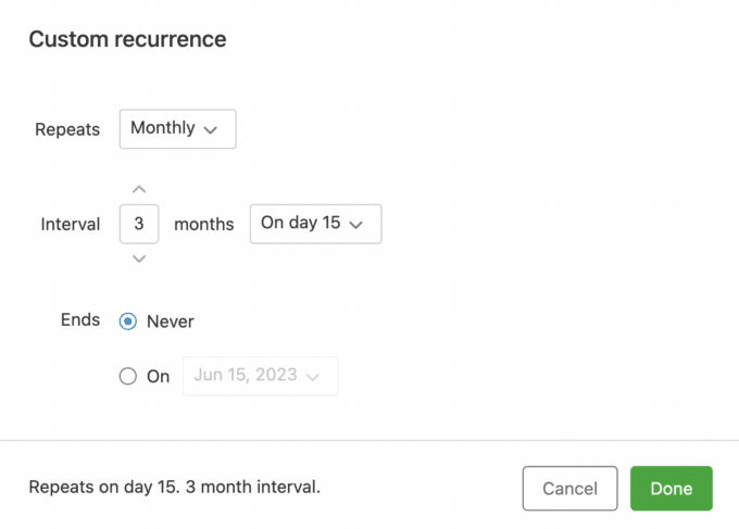 Creating a Quarterly Recurring Task in Evernote