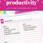 The Brain Dump Method of Productivity (and a Free Printable!)