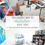 The Easiest Way to Declutter Kids' Toys, Free Printable Decluttering Calendar