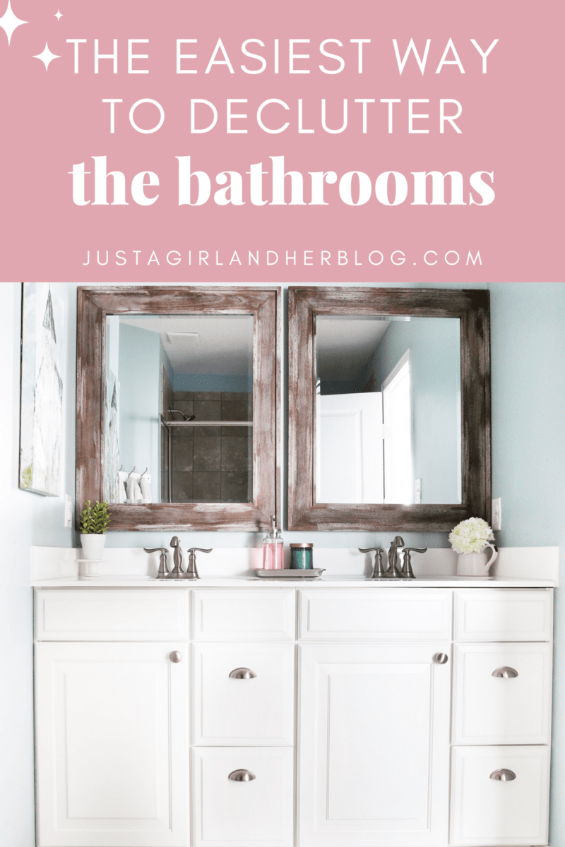 The Easiest Way to Declutter the Bathrooms